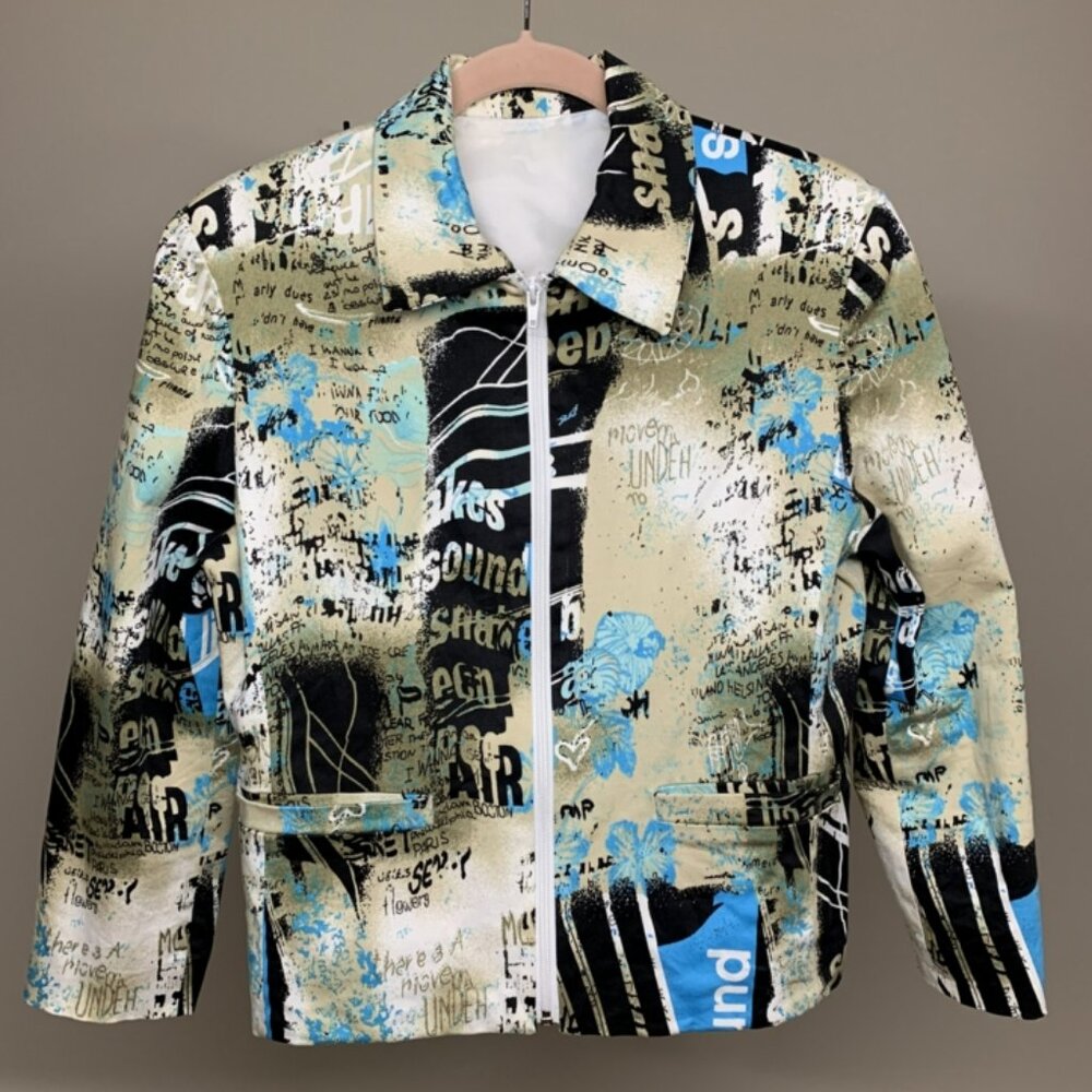 Unique! Handmade Zippered Jacket - Picture 2 of 12